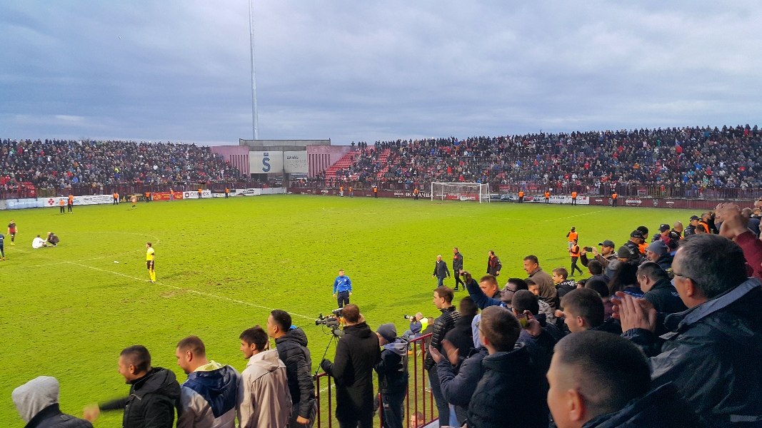 Arhivska fotografija stadiona Mačve u Šapcu, ilustracija domaćeg klupskog fudbala.