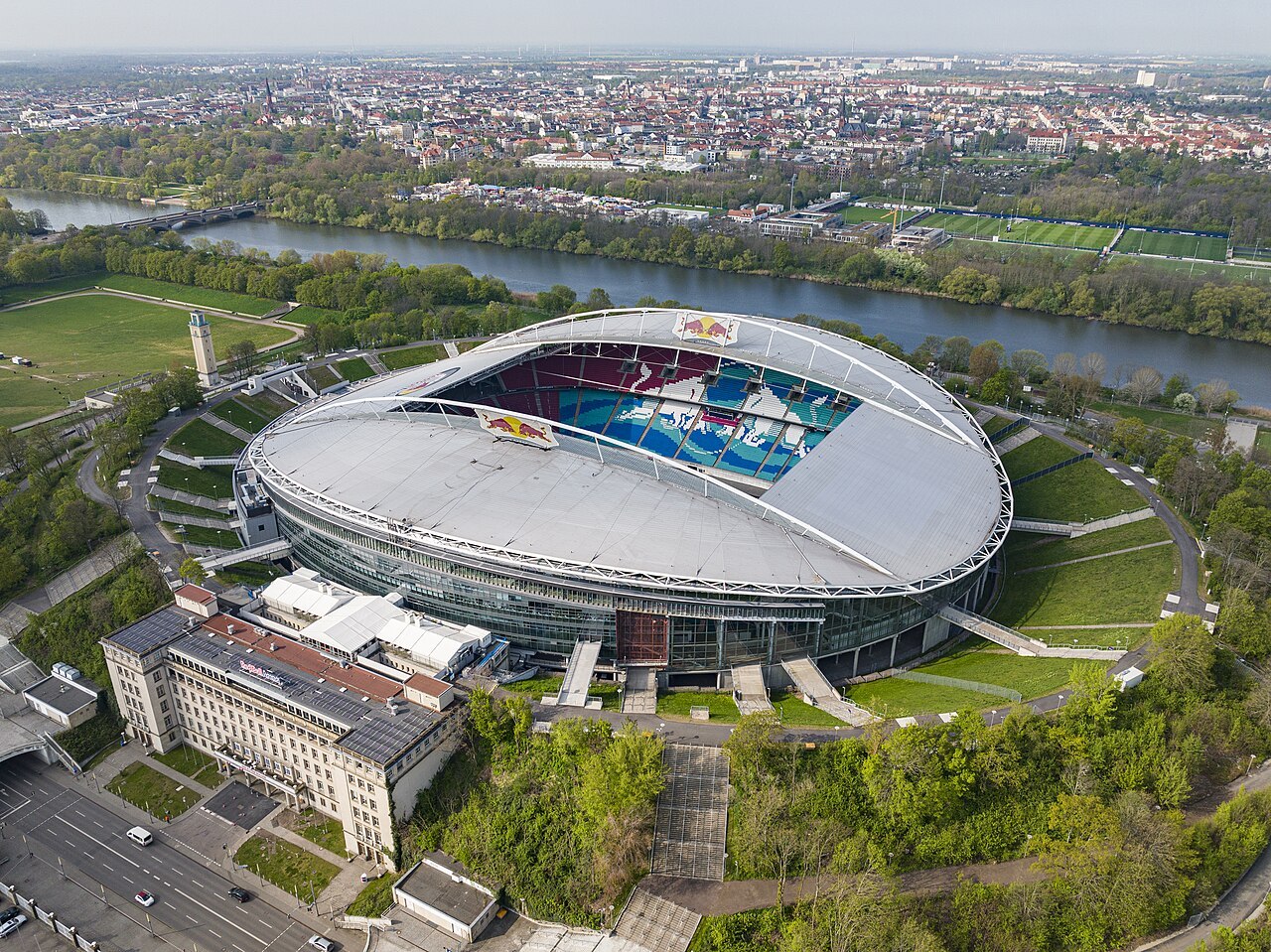Arhivska fotografija: Red Bul arena u Lajpcigu. Ne prikazuje opisanu utakmicu iz oktobra 2026.